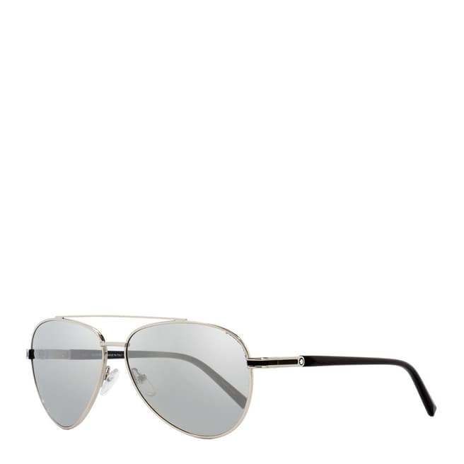 Montblanc Men's Grey Montblanc Pilot Sunglasses