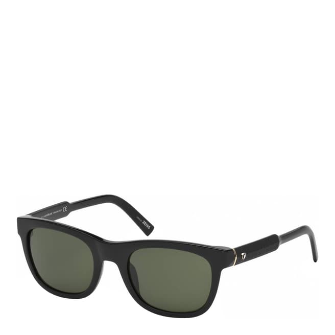 Montblanc Mens Black/Green Montblanc Square Sunglasses 56mm