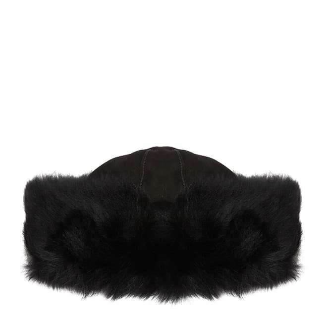 Laycuna London Luxury Black Sheepskin Hat