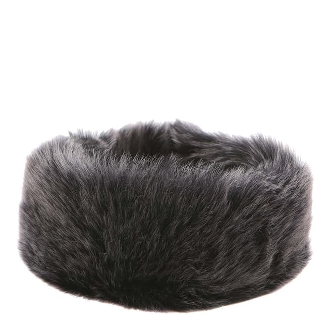 Laycuna London Luxury Black Sheepskin Headband
