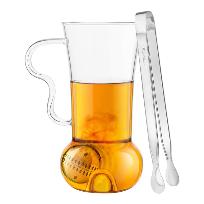 Summer Barware Final Touch Tea Infusion Roller with Infusion Ball  & Tongs