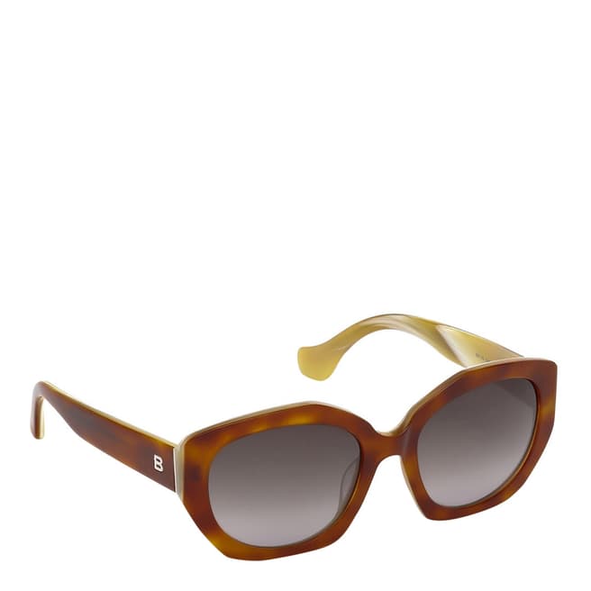Balenciaga Women's Caramel Balenciaga Oval Sunglasses 55mm