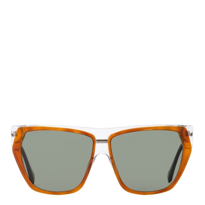 Balenciaga Women's Brown/Clear Balenciaga Square Sunglasses 58mm