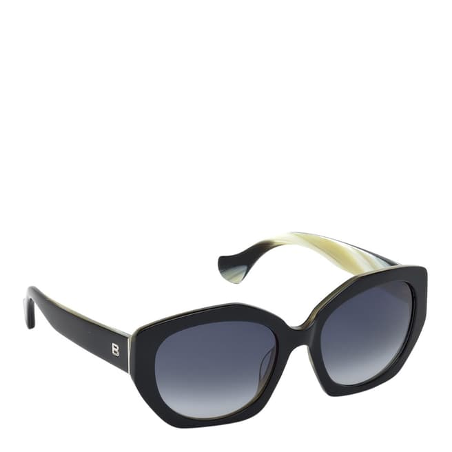Balenciaga Women's Black Balenciaga Oval Sunglasses 55mm