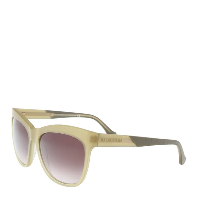 Balenciaga Women's Beige Balenciaga Square Sunglasses 59mm