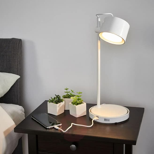 Nordlux White iDual Jasmine Table Lamp