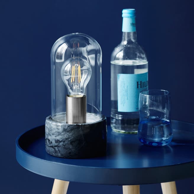 Nordlux Glass & Marble Siv Table Light, Black
