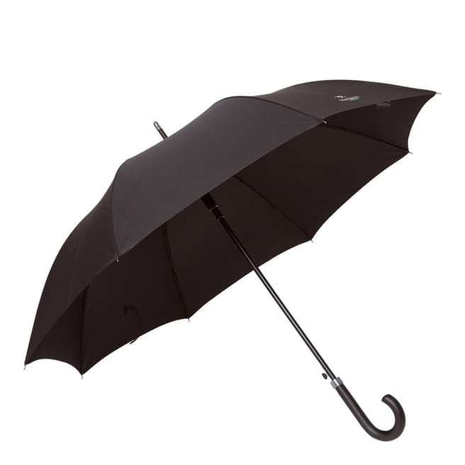 Hackett London Black Fabric Umbrella