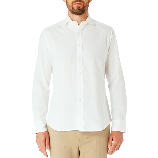 Hackett London White Oxford Cotton Shirt