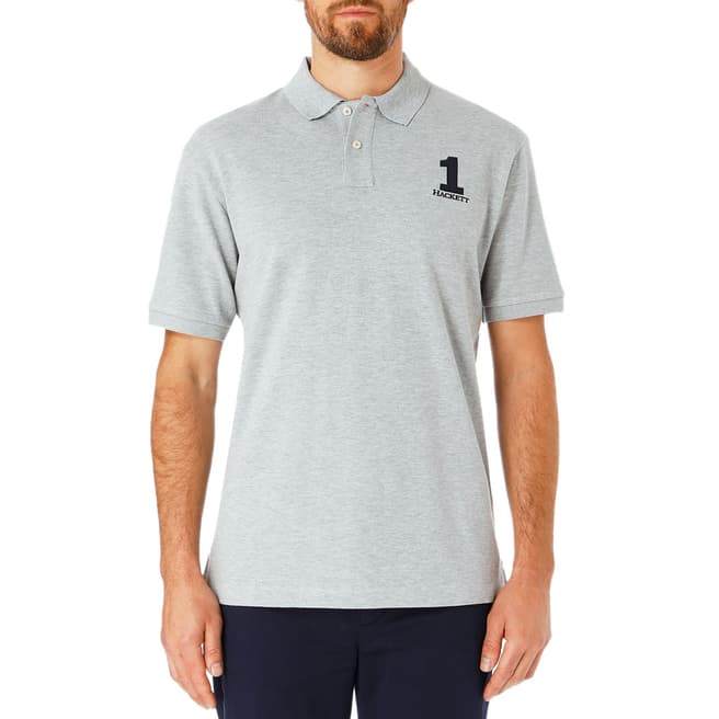 Hackett London Grey New Classic Polo Shirt