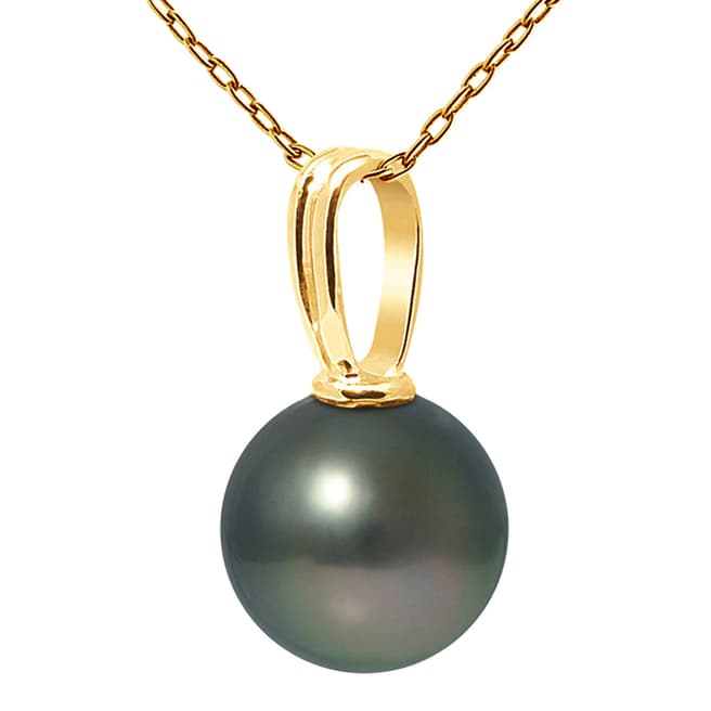 Ateliers Saint Germain Yellow Gold Round Pearl Beliere Pendant 10-11mm