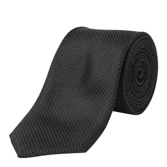 Paul Costelloe Black Skinny Silk Tie