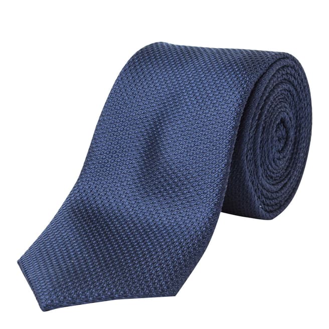 Paul Costelloe Navy Skinny Silk Tie