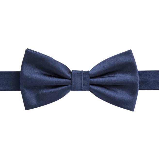Paul Costelloe Navy Silk Bow Tie