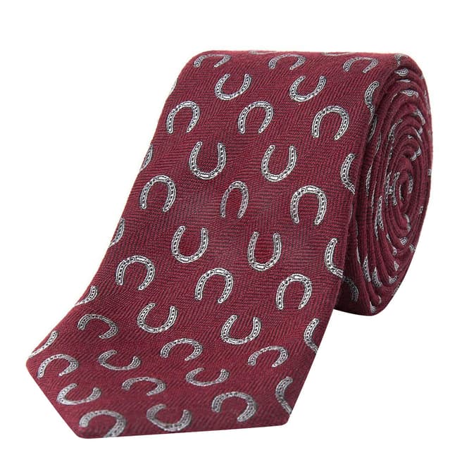 Paul Costelloe Red Horse Shoe Tie