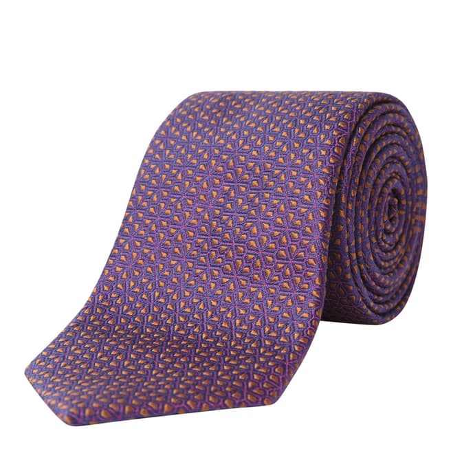 Paul Costelloe Orange Silk Business Tie