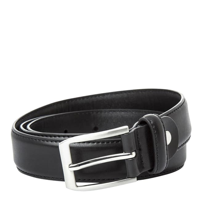 Paul Costelloe Black Stitch Leather Belt