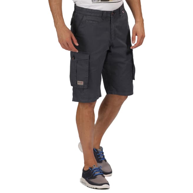 Regatta Grey Cotton Shorebay Shorts