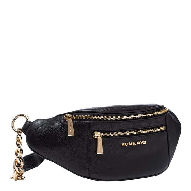 Michael Kors Black Leather Belt Bag 