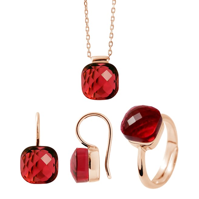 Wish List Ruby Gem Jewellery Set