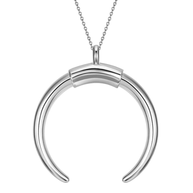 Clara Copenhagen Silver Horn Pendant Necklace