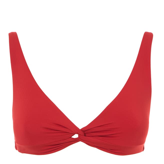 Stella McCartney Red Triangle Bikini Top