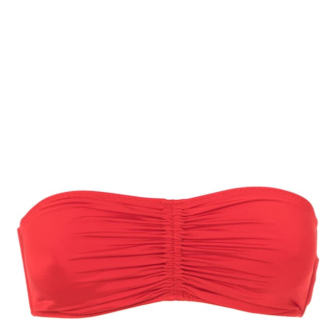 Stella McCartney Red & Fuchsia Bandeau Bikini Top