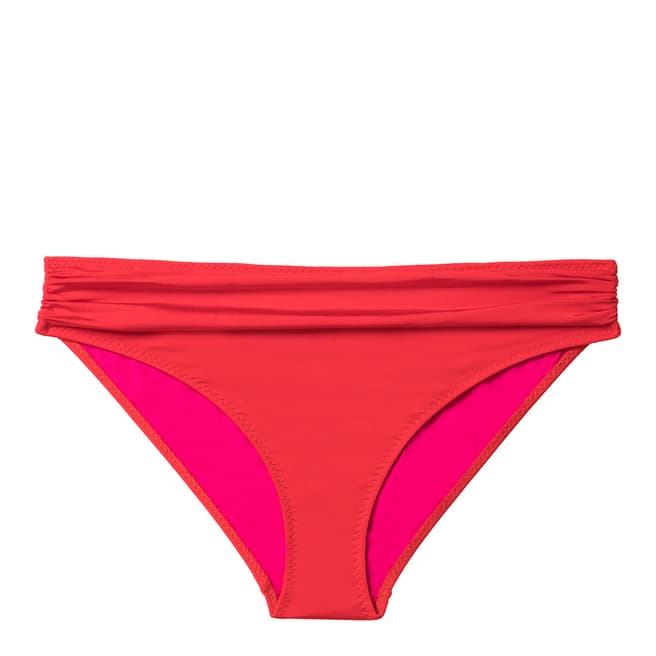 Stella McCartney Red & Fuchsia Ballet Draped Bikini Brief