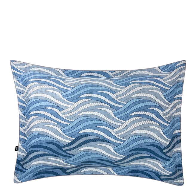 BOSS Ocean Waves Oxford Pillowcase, Blue