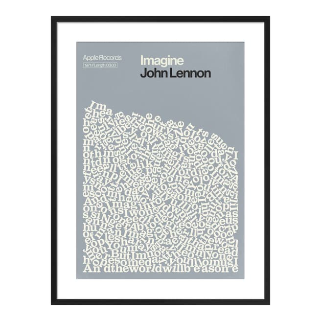 Reign & Hail Imagine, John Lennon 36x28cm Framed Print