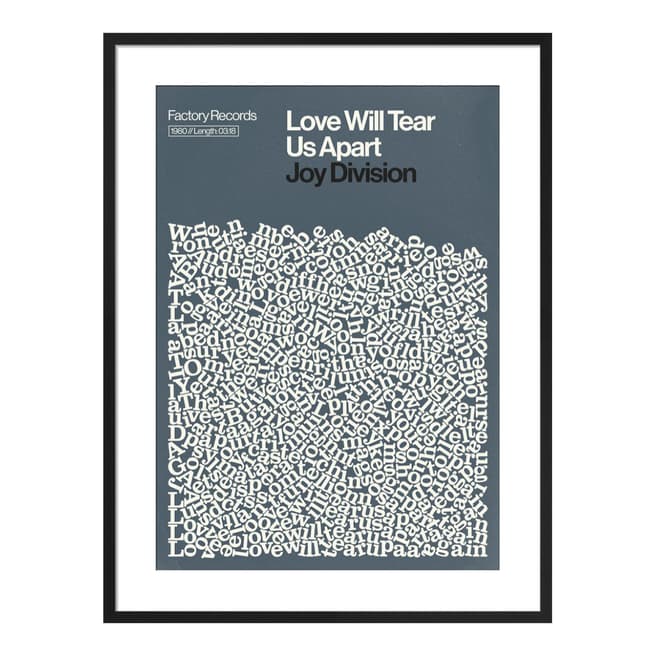 Reign & Hail Love Will Tear Us Apart - Joy Division 36x28cm Framed Print