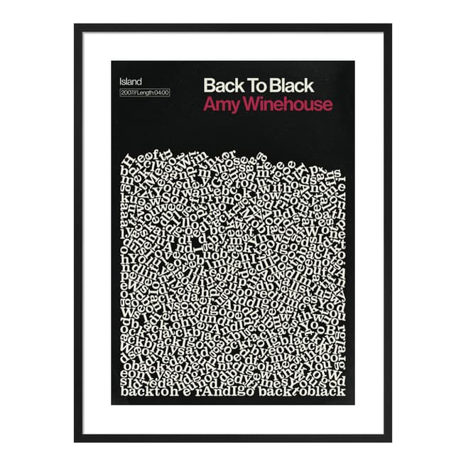 Reign & Hail Back To Black, Amy Winehouse 36x28cm Framed Print