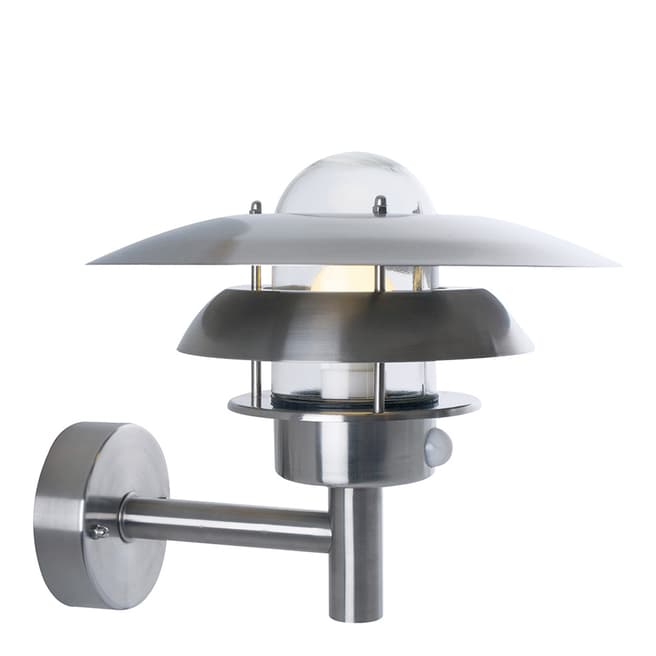 Nordlux Stainless Steel Ry Outdoor Sensor Wall Light