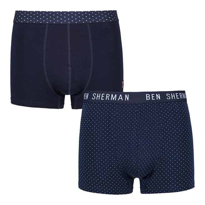 Ben Sherman Navy Spot Print Boxers
