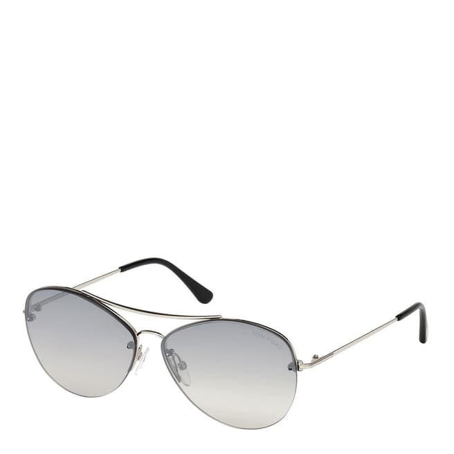 Tom Ford Womens Silver Cat Eye Sunglasses 60mm