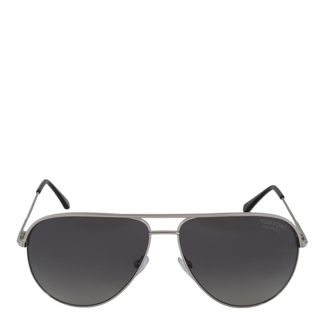 Tom Ford Unisex Silver/Grey Aviator Sunglasses 59mm
