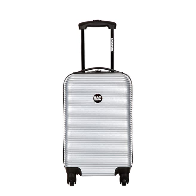 Bagstone Silver 4 Wheel Dream Suitcase 55cm