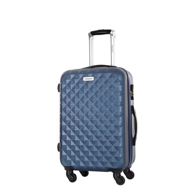 Travel One Blue 4 Wheel Edison Suitcase 45cm