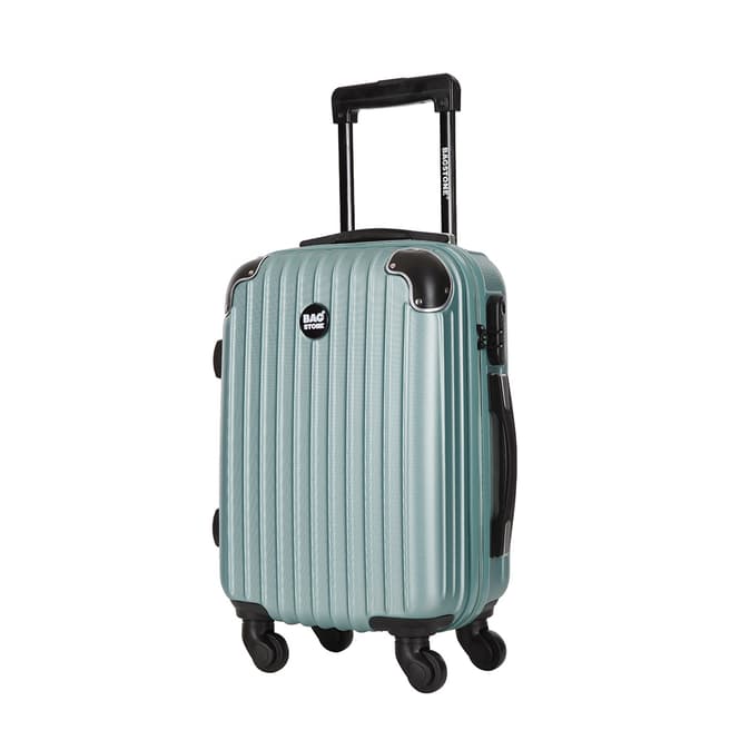Bagstone Grey 4 Wheel America Suitcase 55cm