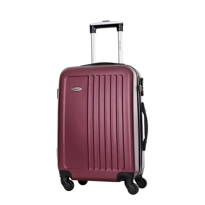 Travel One Burgundy 4 Wheel Seaside Suitcase 50cm