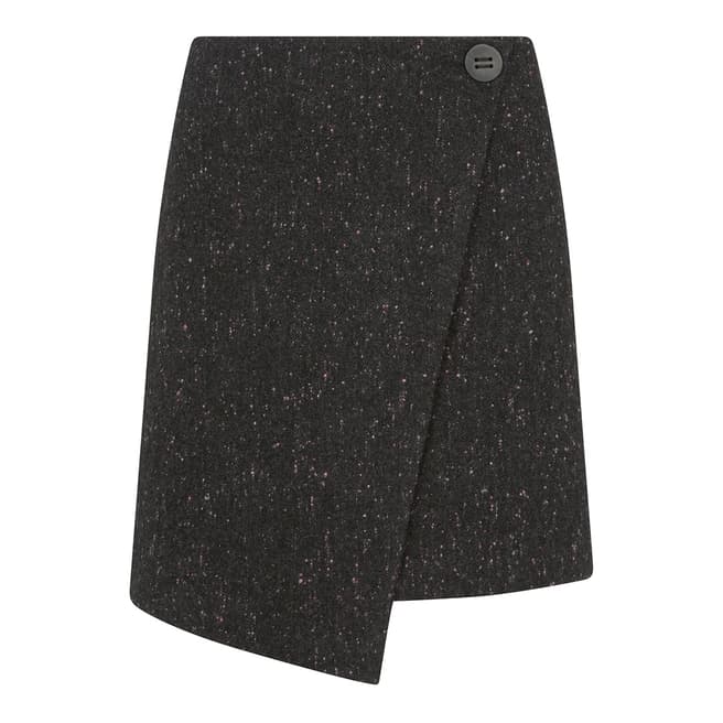Mint Velvet Charcoal Nepped Mini Skirt