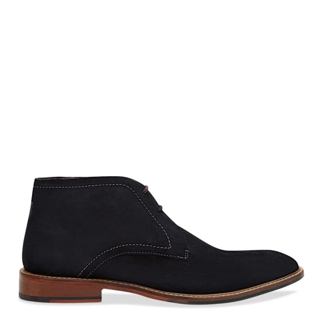 Ted Baker Dark Blue Suede Ankle Boot