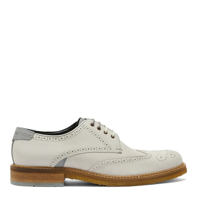 Ted Baker Grey Leather Prycce Derby Shoe