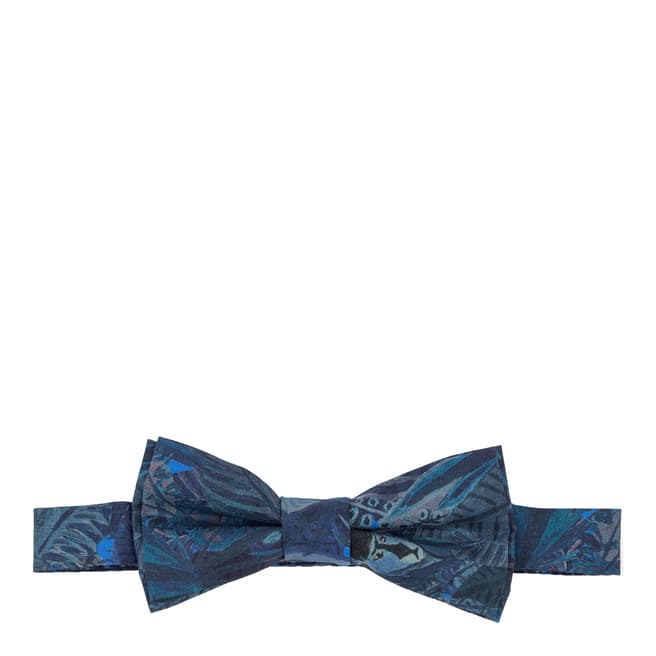 Hackett London Blue Jungle Cotton Bow Tie