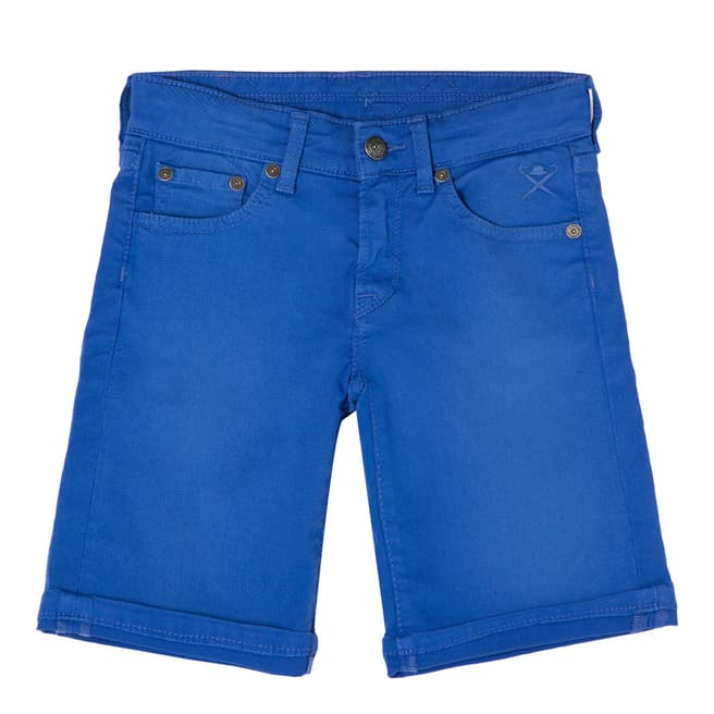 Hackett London Blue Classic Cotton Stretch Shorts