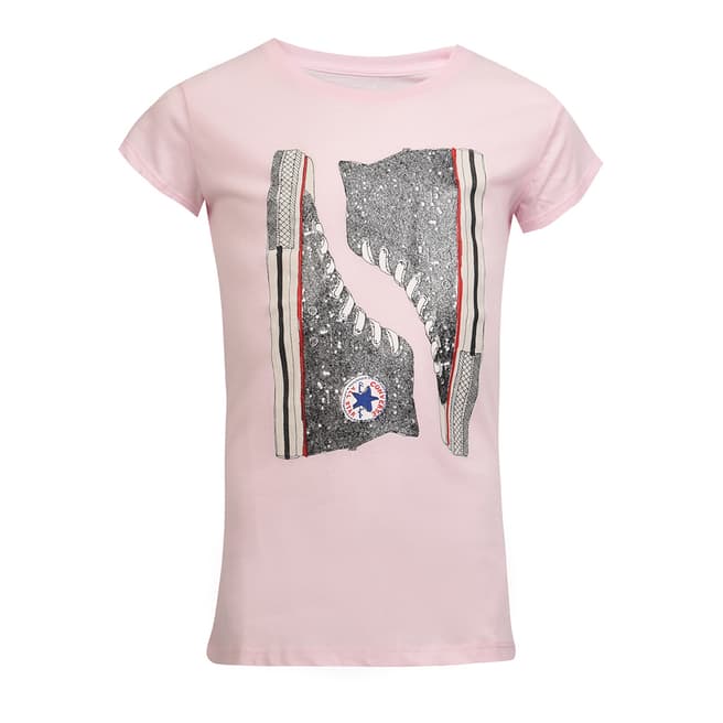 Converse Pink Glitter Chucks T-Shirt