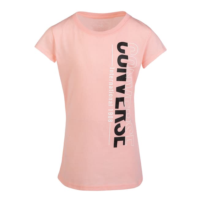 Converse Pink Vertical Split T-Shirt