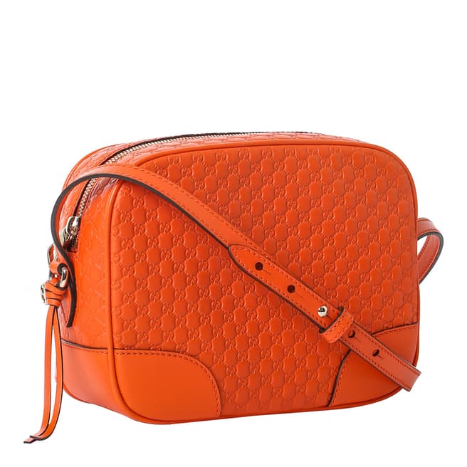 Gucci Orange Gucci Leather Messenger Bag