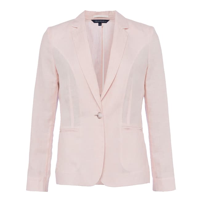 French Connection Pink Haiti Linen Jacket