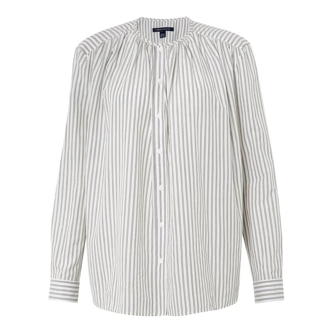 French Connection Off White Clarisse Cotton Shirt